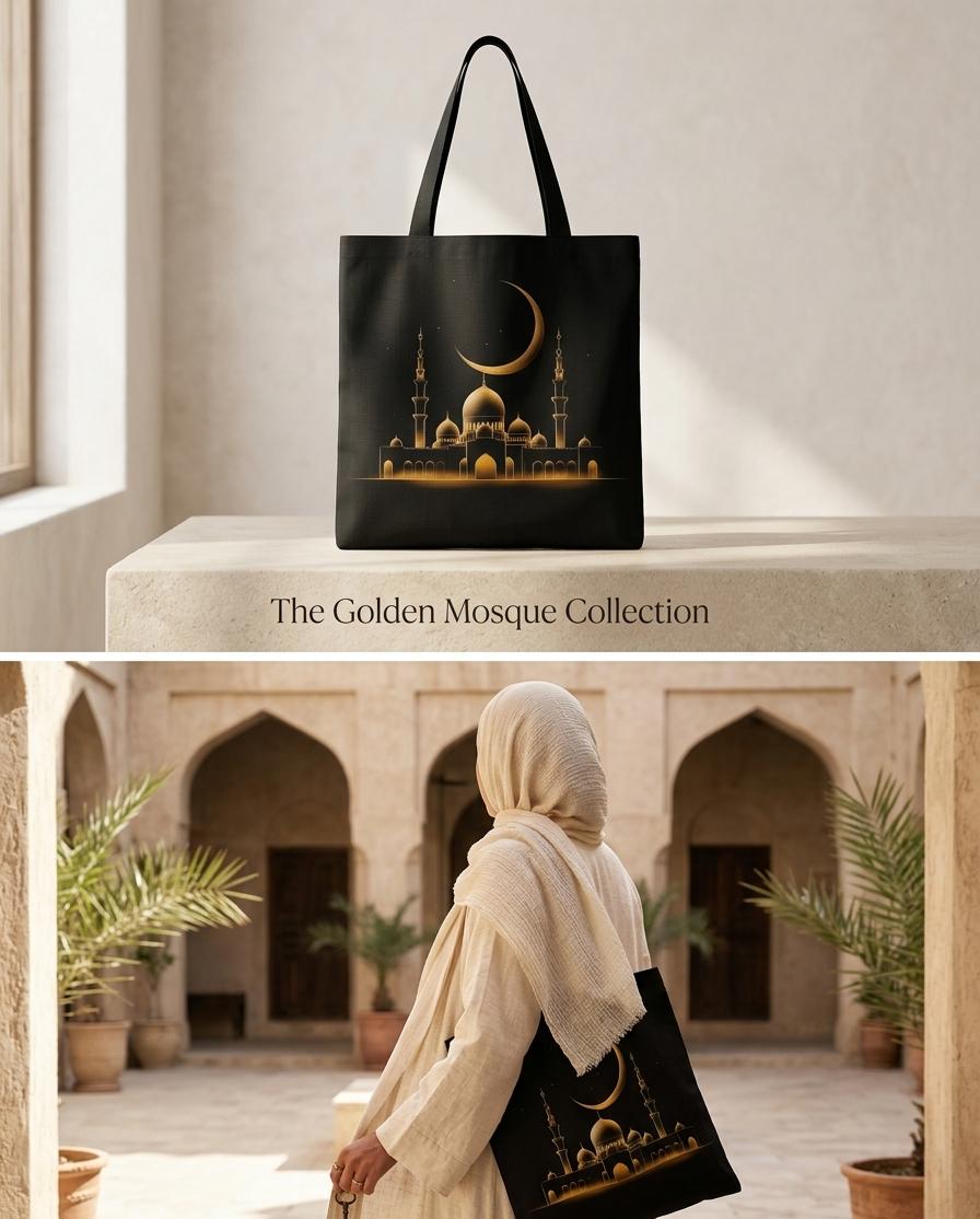Tote Bag - Mosque and the Moon