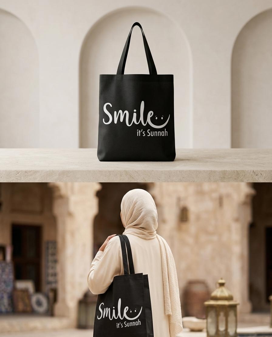 Tote Bag - Smile Its Sunnah