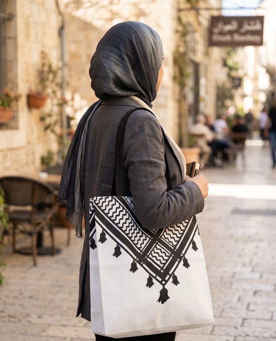 Tote Bag - Kufiyah pattern