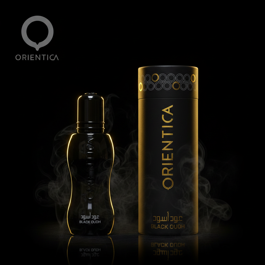 Orientica Black Oudh — Dramatic Studio Shot