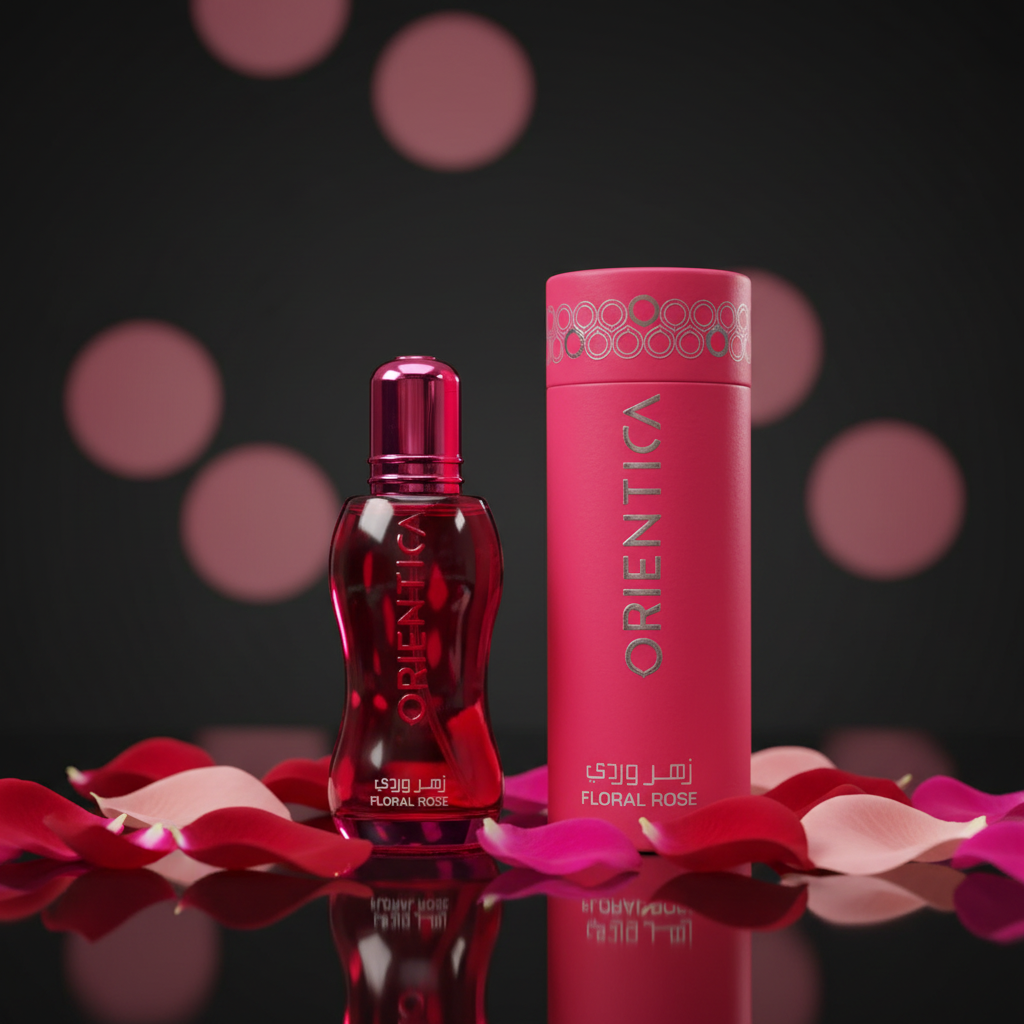 Orientica Floral Rose — Dramatic Studio Shot